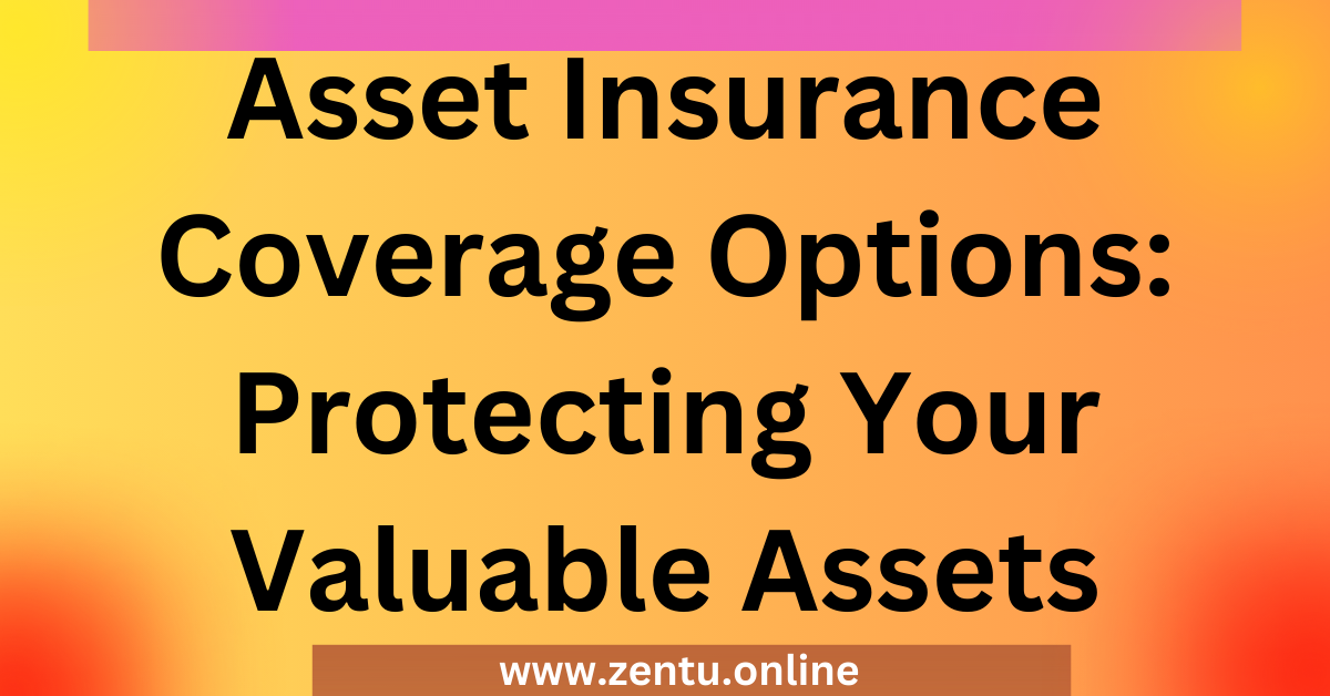 Asset Insurance Coverage Options: Protecting Your Valuable Assets